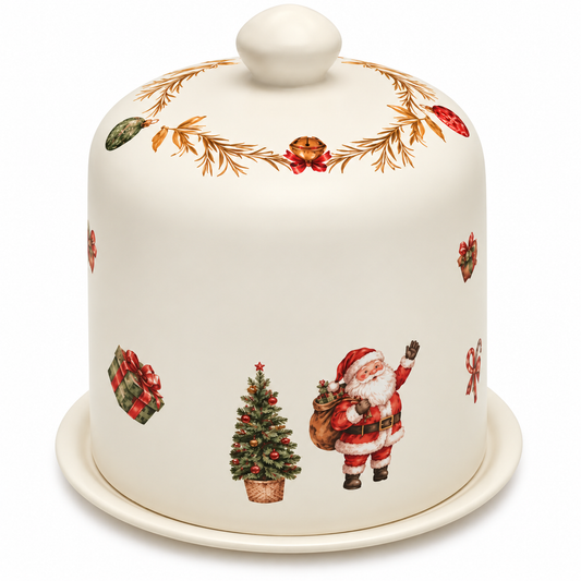 Porta Panetone de Natal com Tampa