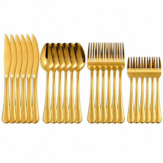 Faqueiro Dourado 24 Peças